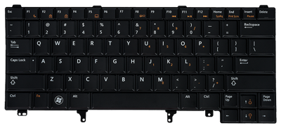 Replacement laptop keyboard DELL Latitude E5420 E6220 E6320 E6420 (SMALL ENTER)