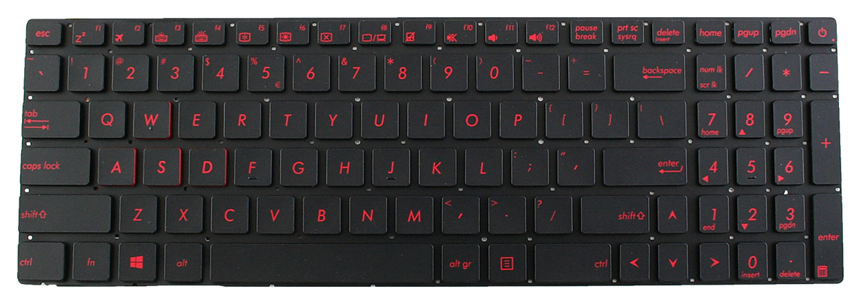 Keyboard ASUS ROG GL552JX GL552V GL552VL GL552VW | Keyboards \ Asus ...