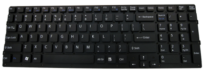 Klawiatura do laptopa SONY Vaio VGN-EC PCG-9111L (MAŁY ENTER, BEZ RAMKI)